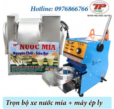 Bộ máy ép mía Mini PT-866 400W VÀ MÁY ÉP MIỆNG LY